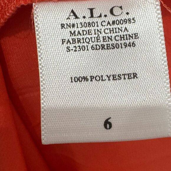 NEW A.L.C. Nessa One-Shoulder Cutout Knotted Pleated Satin Gown - Picture 10 of 11